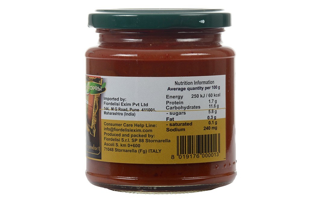 Fiordelisi Puttanesca Pasta Sauce    Plastic Jar  280 grams